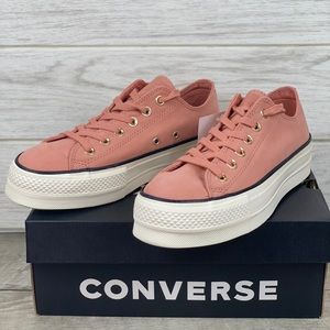 Converse CTAS LIFT OX Pink Blush/ Black/Egret